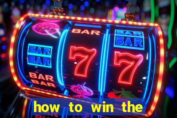 how to win the slot machine