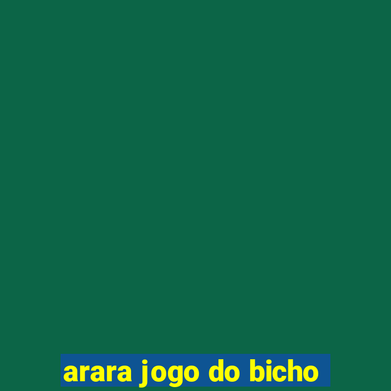 arara jogo do bicho